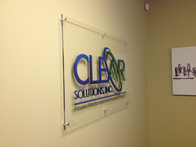 Acrylic panel lobby signs San Clement CA