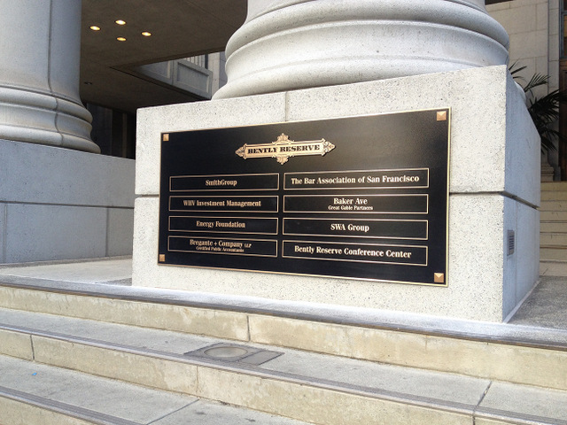 Bronze Plaques for Monument Signs San Francisco