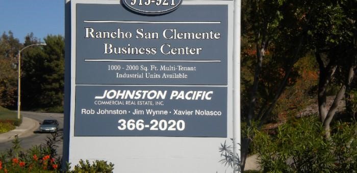 Rancho San Clemente Business Center monument sign