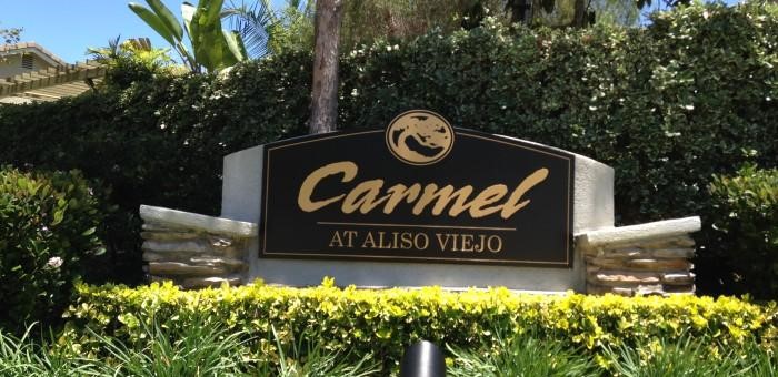 Carmel at Aliso Viejo monument sign