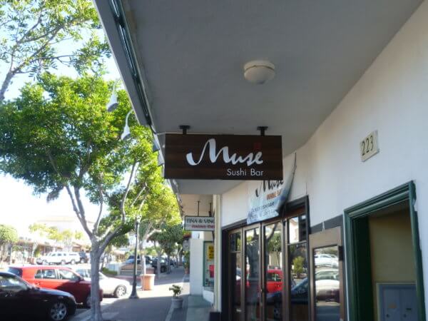 Muse Ceiling Mounted Blade Sign